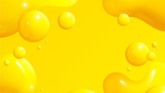 HD yellow bubbles wallpapers | Peakpx