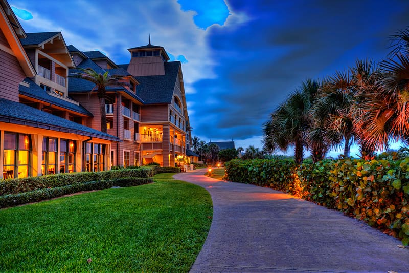 Disneyland, Usa, House, Path, Florida, HD wallpaper