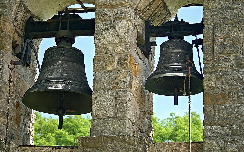 Bells in Poland, Poland, church, old, bells, HD wallpaper