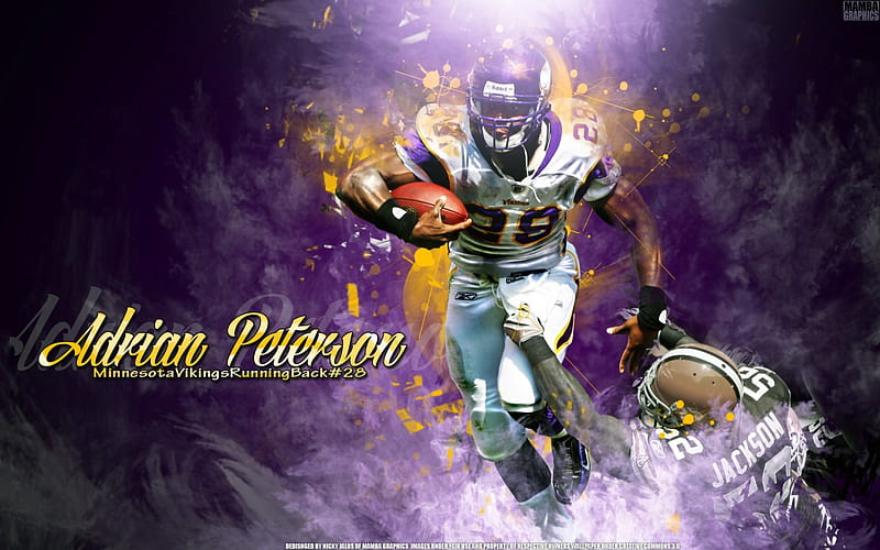Adrian Peterson: Minnesota Vikings running back, sport, 2014, 26, 08, adrian peterson, HD wallpaper