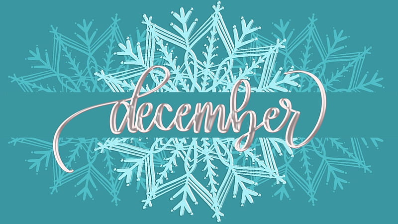 pattern, calendar, snowflake, december, paper, blue, card, HD wallpaper ...