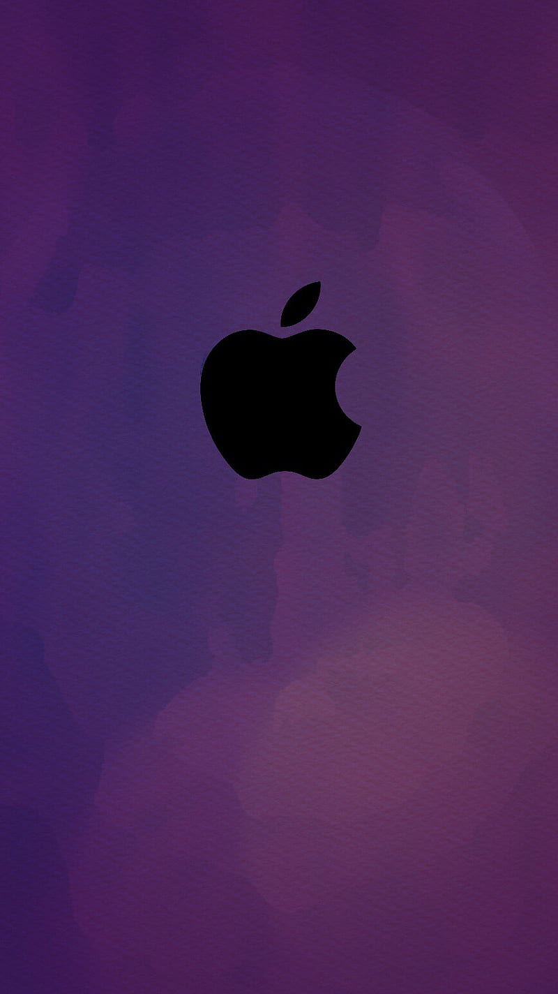 Bokeh, apple, iphone 7, logo, purple, HD phone wallpaper | Peakpx