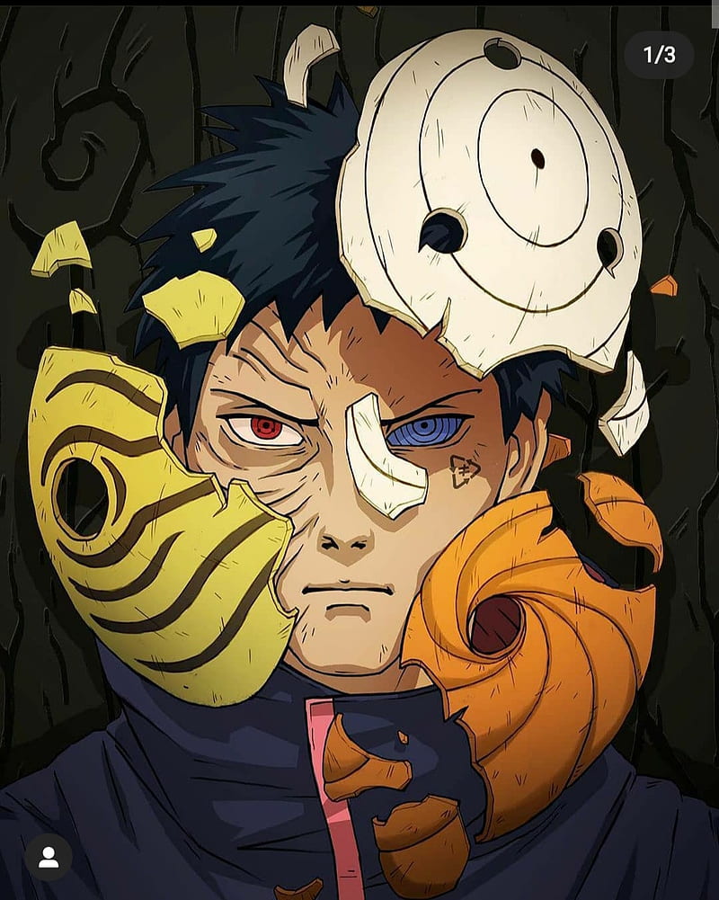 Anime Naruto Uchiha Obito Akatsuki Ninja Madara Uchiha Masquerade
