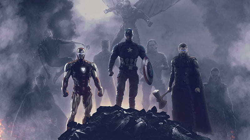 Avengers Endgame Trinity 2019, avengers-endgame, superheroes, artwork, digital-art, movies, HD wallpaper