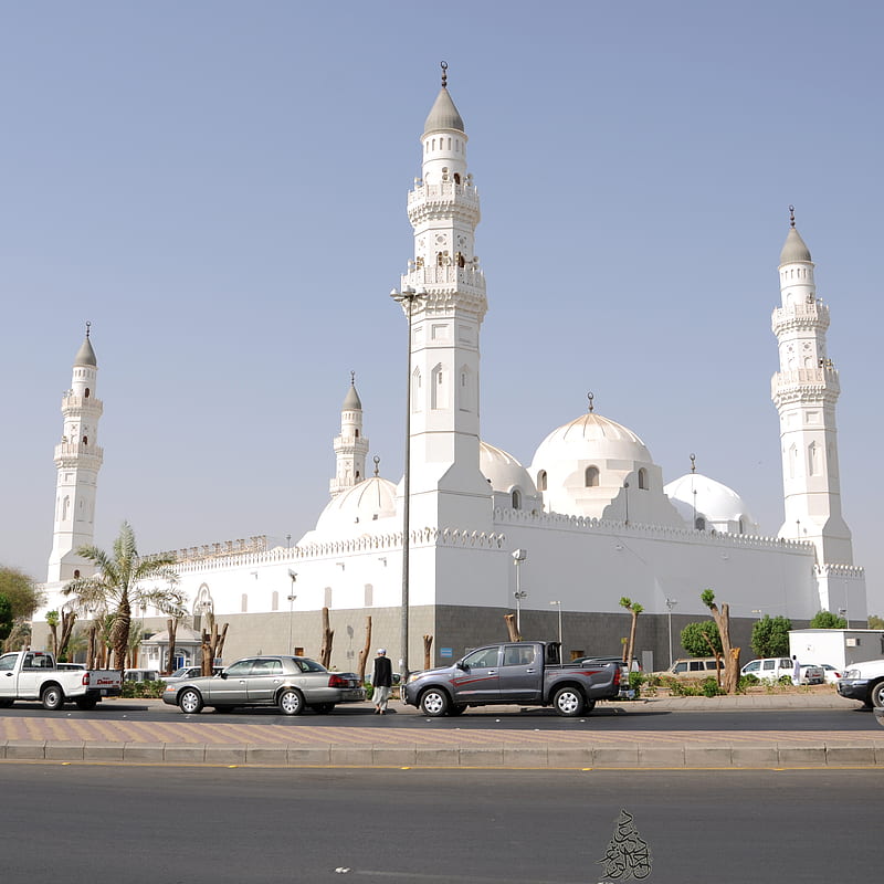 Quba Mosque, hijaz, islam, madinah, muslim, saudi arabia, HD phone wallpaper