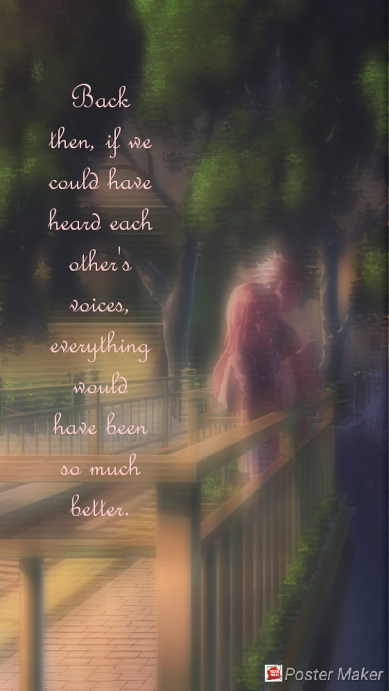 Koe no katachi, positive, quotes, anime, thoughts, HD phone wallpaper