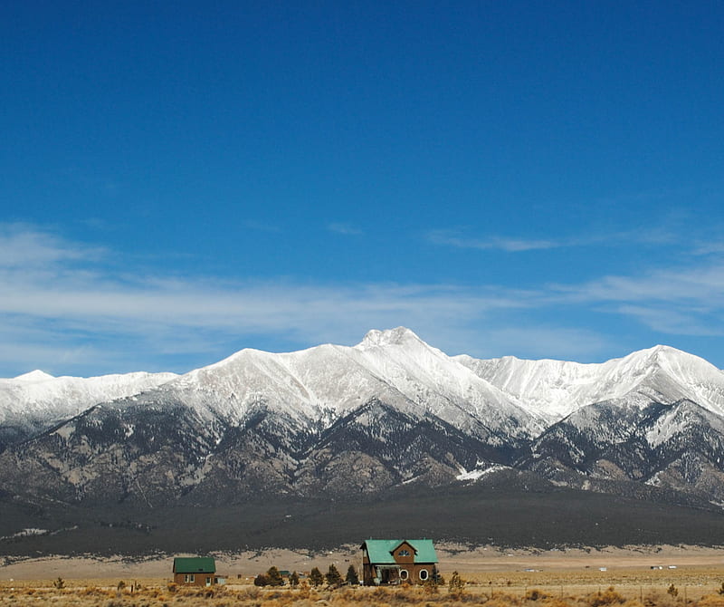 Mount Blanca, alamosa, co, colorado, mountains, mt, serene, HD wallpaper