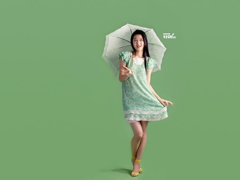Korean girl with an umbrella, umbrella, korean, short, girl, HD wallpaper Korean girl with an umbrella, umbrella, korean, short, girl, HD wallpaper