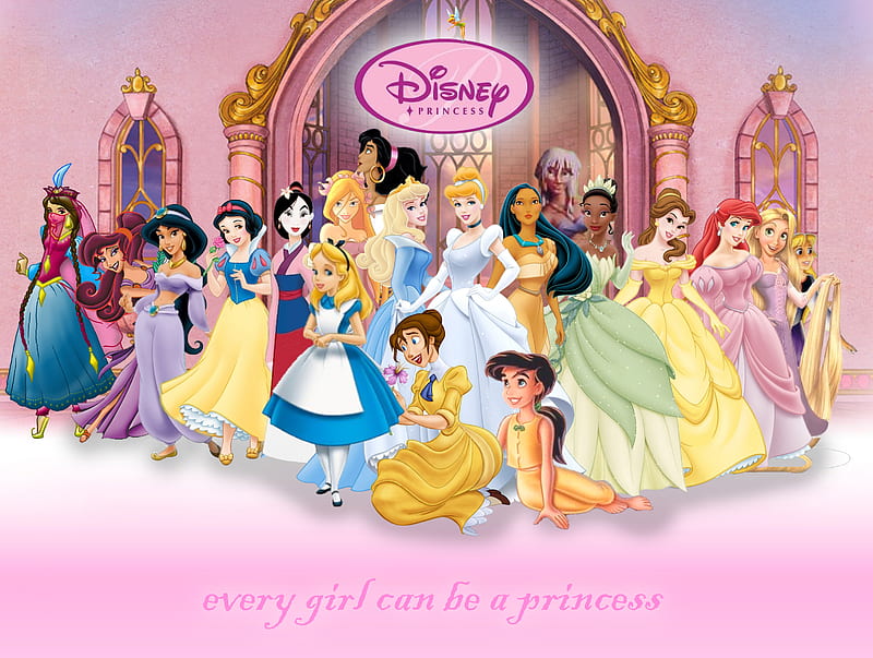 Disney, disney girls, princesses, HD wallpaper