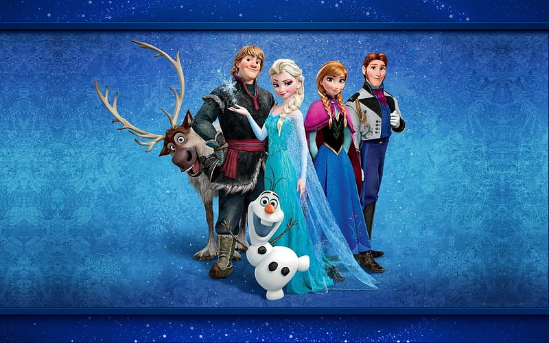 Frozen (2013), princess, frozen, disney, blue, poster, anna, movie ...