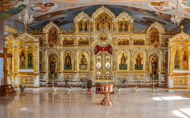Icons in Orthodox Church, icons, Christianity, church, Orthodox, HD  wallpaper | Peakpx
