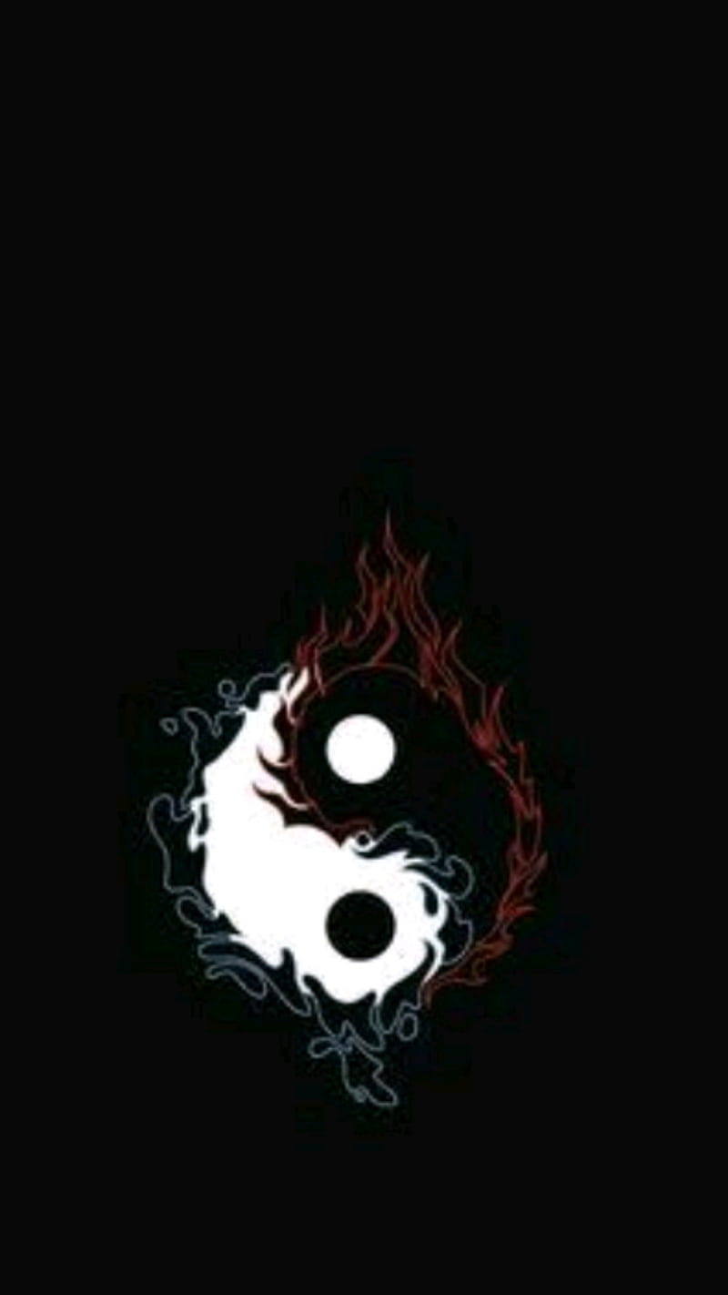 Cool Yin Yang, pattern, yin yang, HD phone wallpaper