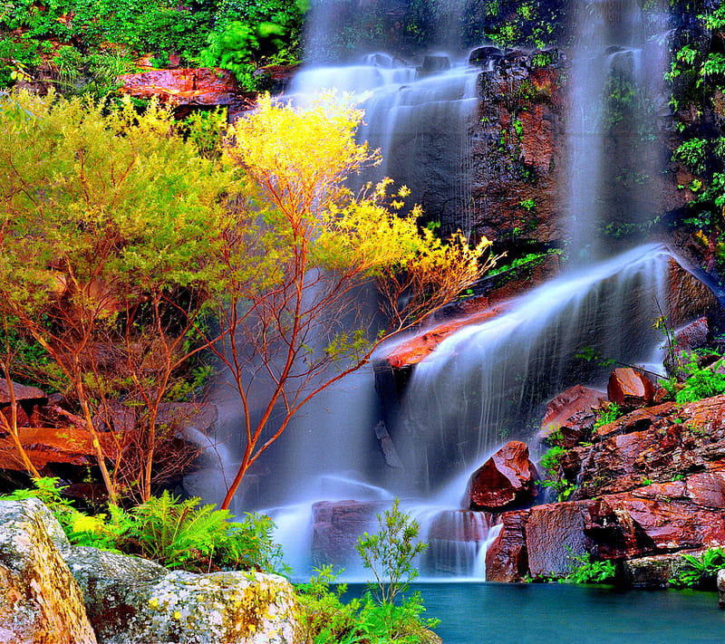 Amazing Waterfall, good, look, HD wallpaper