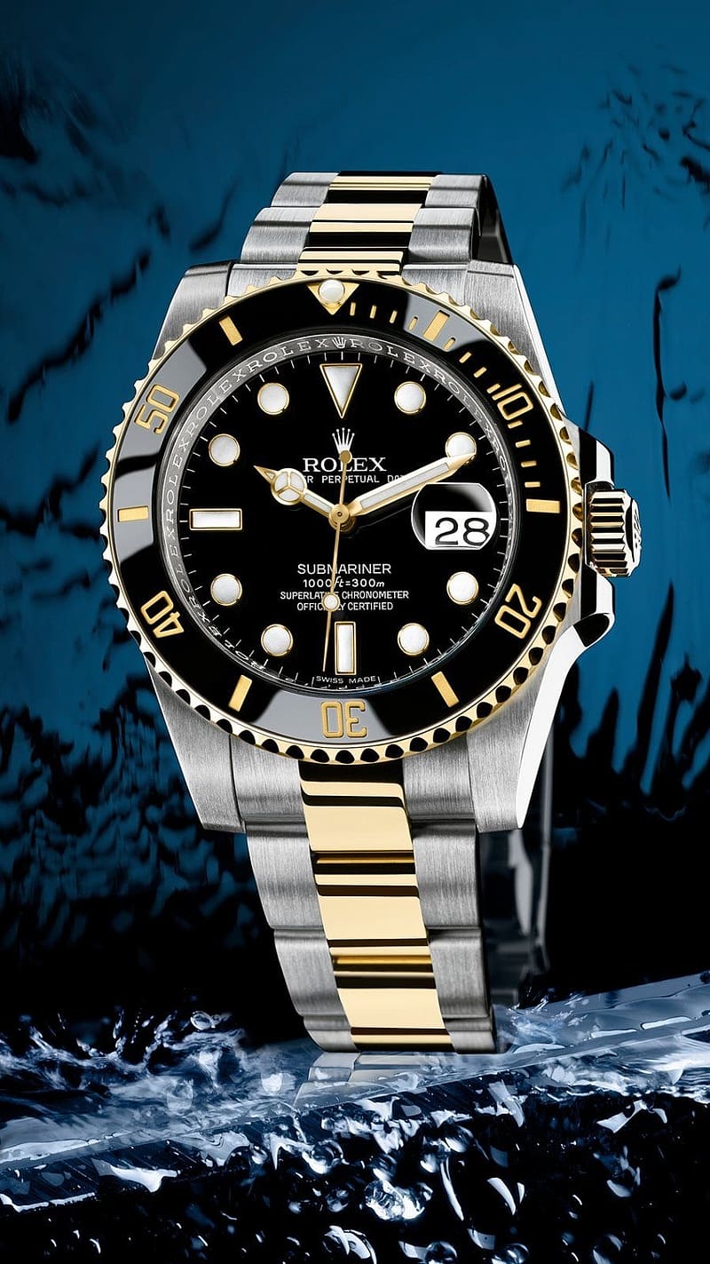 Rolex, Water Background, watch, submariner, HD phone wallpaper | Peakpx