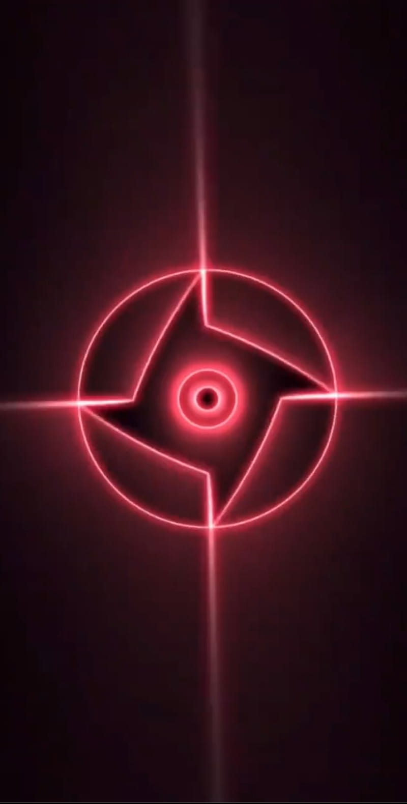 Shisui Uchiha Sharingan Colar de Vidro Anime Naruto (Mangekyou Sharingan)