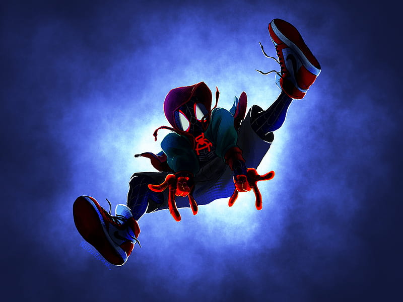 Spiderman Into The Spider Verse, spiderman-into-the-spider-verse, spiderman, superheroes, artist, artwork, digital-art, HD wallpaper
