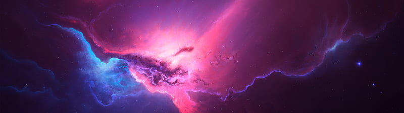 Pink Red Nebula Space Cosmos , nebula, space, cosmos, pink, , artist, artwork, digital-art, HD wallpaper