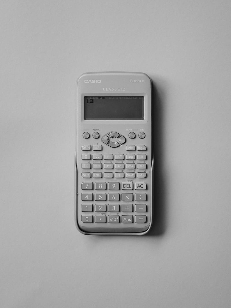 white Casio calculator, HD phone wallpaper