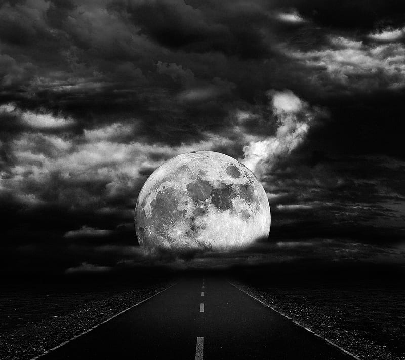Moon, moonlight, sad, love, alone, HD wallpaper