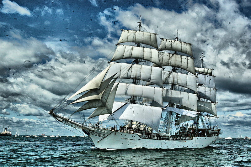 Christian Radich, tall ship races, poland, norway, baltic sea, HD wallpaper