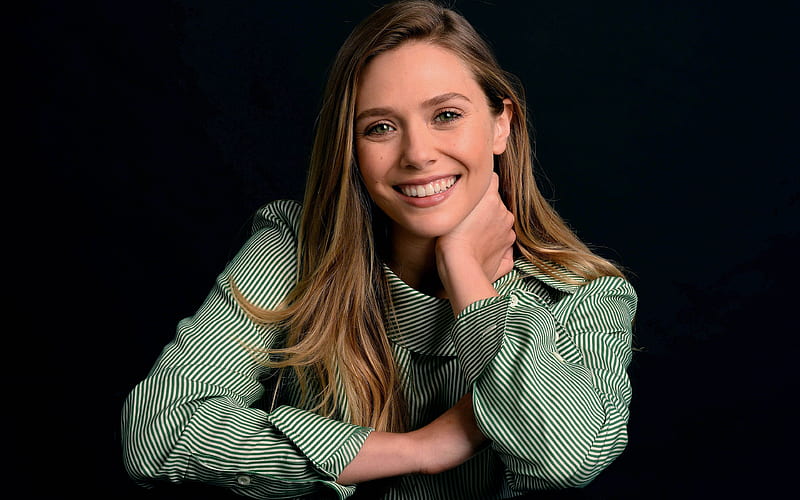 Elizabeth Olsen smile, beauty, american actress, Hollywood, HD wallpaper