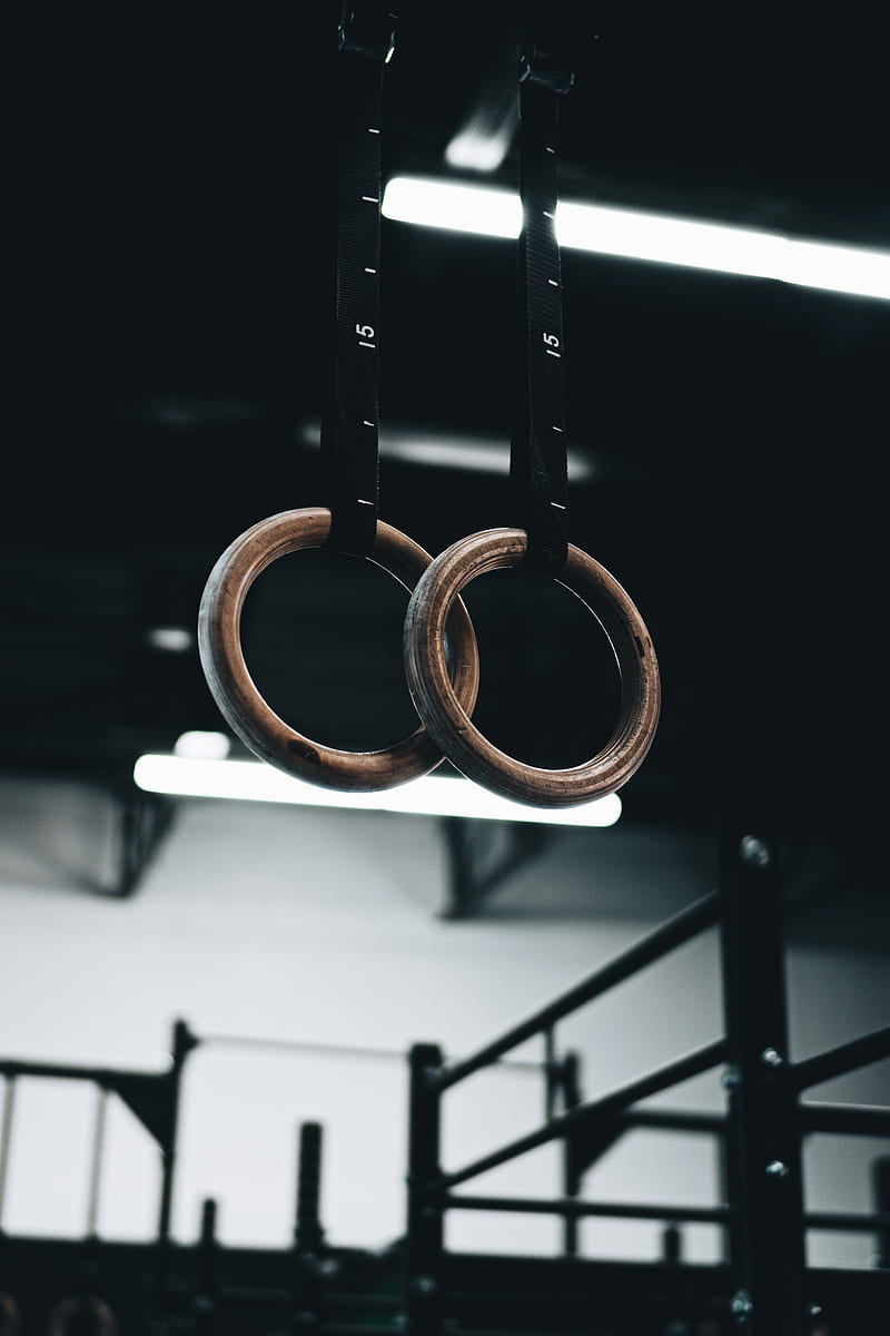 gymnastic rings, rings, gym, sport, HD phone wallpaper