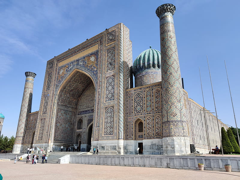 Tashkent mosque, architecture, uzbekistan, HD wallpaper