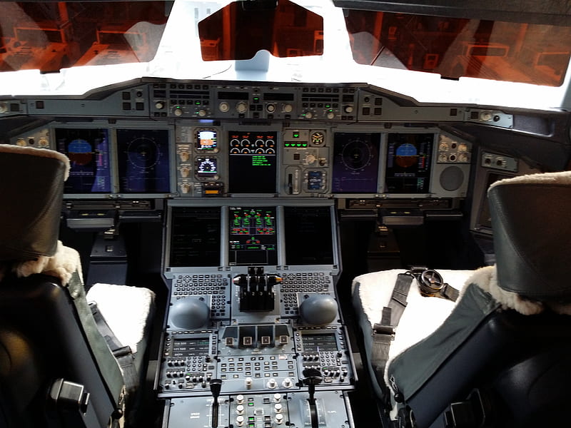 A380 cockpit , jet, airplane, jets, HD wallpaper