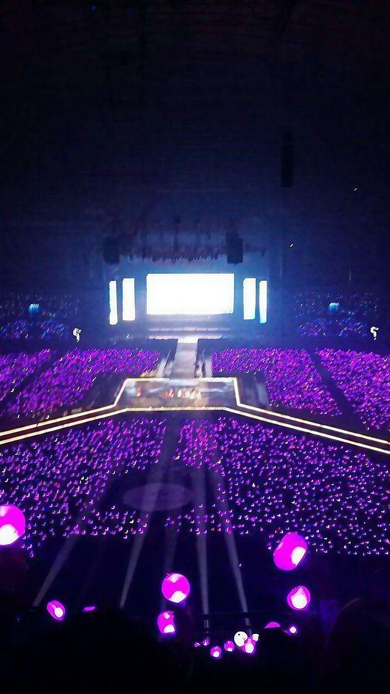 Bts purple ocean, concert, purple, bts, korean, HD phone wallpaper