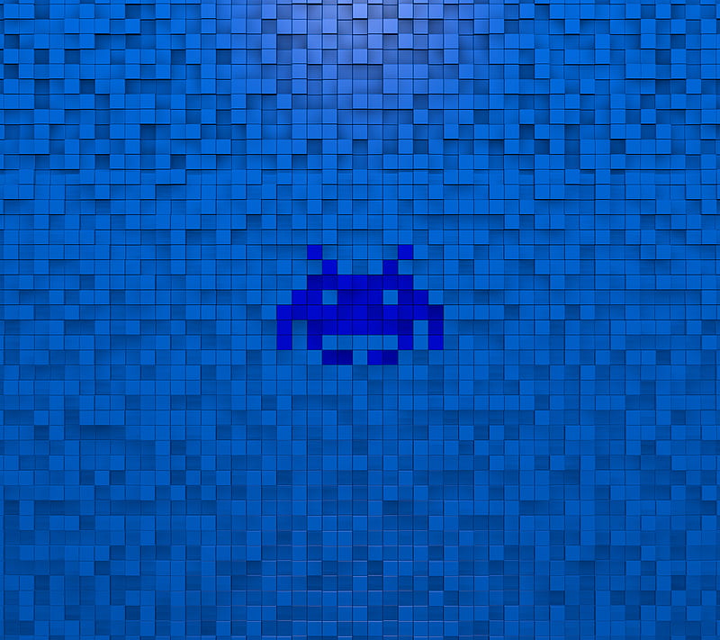 Blx, alien, blue, cube, sirpcv, HD wallpaper