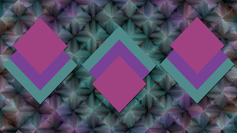 Light Pink Purple Green Square Shape Abstract, HD wallpaper