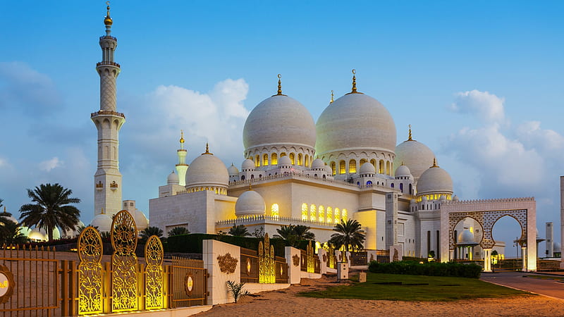 Mosque, Building, Dome, Religious, HD wallpaper
