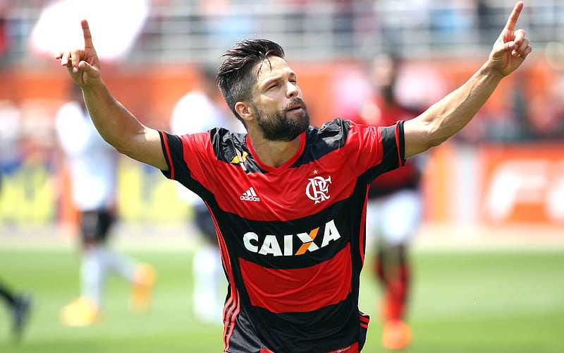 Diego, footballers Diego Ribas da Cunha, Flamengo, HD wallpaper
