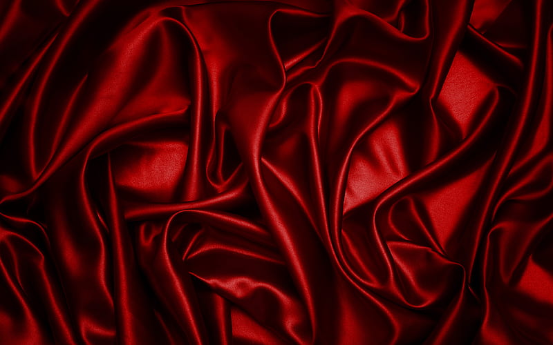 dark red silk dark red fabric texture, silk, red backgrounds, dark red satin, fabric textures, satin, silk textures, HD wallpaper