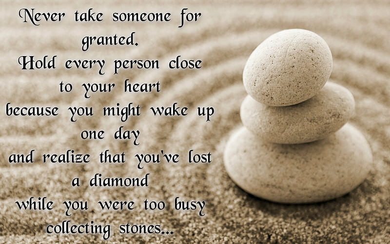 Quote of life, sand, stones, sayings, quote, words, HD wallpaper