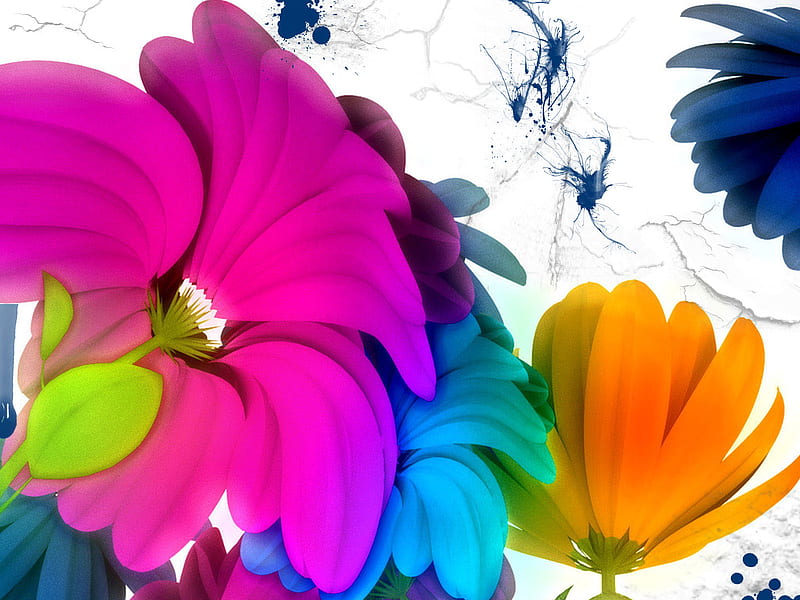 Música flores dañadas, flores, cg, colorante, dañado, Fondo de pantalla HD  | Peakpx