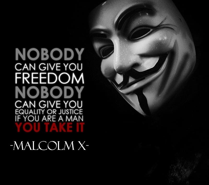 Technology, Anonymous, Quote, Malcolm X, HD wallpaper