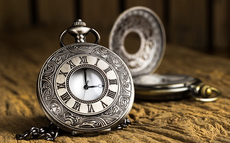 metal pocket watch, time concepts, old things, watches, vintage watches, pocket watches, HD wallpaper