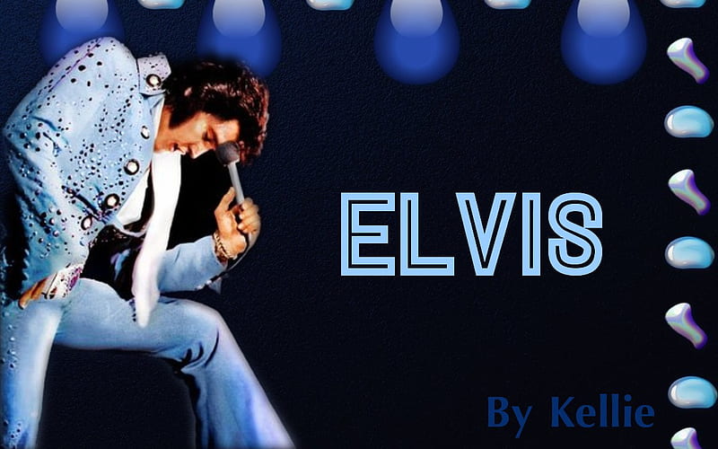 Elvis , king, elvis, blue, prelsey, HD wallpaper