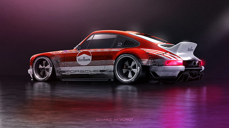 Porsche 911 Rear Art , porsche-911, porsche, carros, 2018-cars, behance, art, HD wallpaper