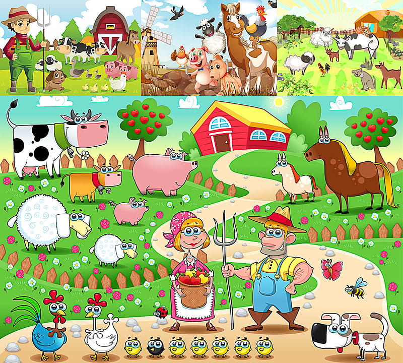 HD farm cartoon wallpapers | Peakpx