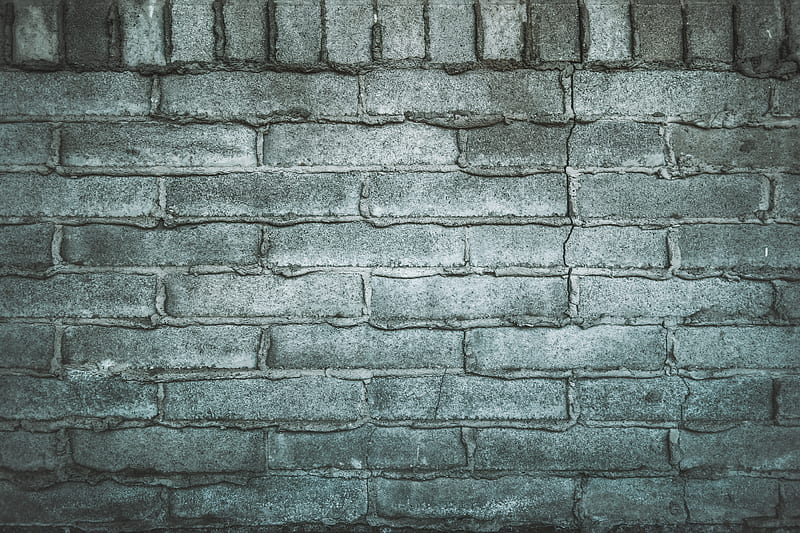 bricks, wall, brick wall, gray, HD wallpaper