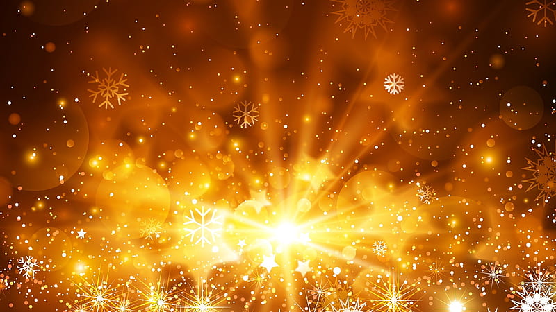 Winter Explosion, glow, shine, lights, fire, bokeh, flames, snowflakes,  hot, HD wallpaper | Peakpx