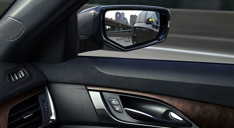 2015 Cadillac CTS - Blind Spot Warning System - Interior Detail , car, HD wallpaper