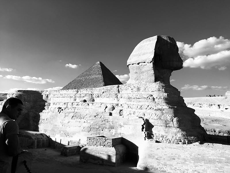 Sphinx, cairo, egypt, pyramide, pyramids, HD wallpaper
