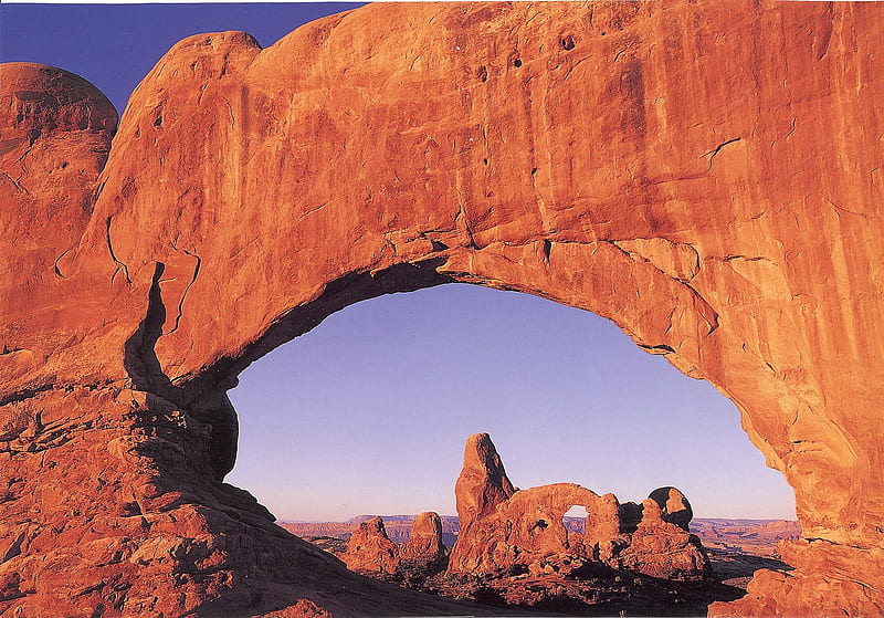 Famous Rock Formation in Utah, utah, desert, rock, HD wallpaper