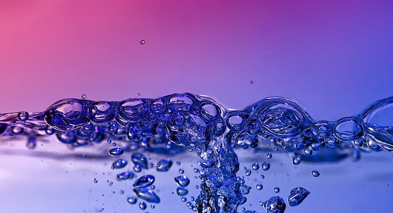water, bubbles, air, liquid, transparent, HD wallpaper