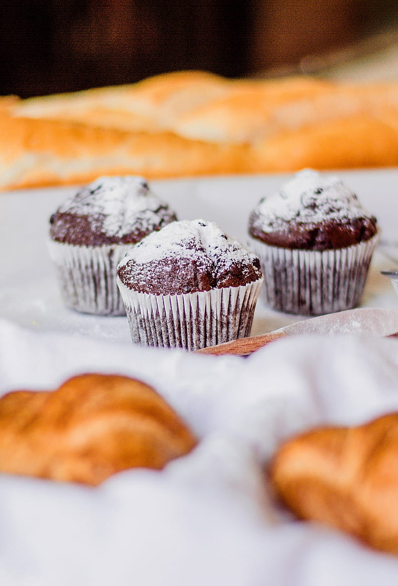muffins, dessert, baking, cooking, HD phone wallpaper