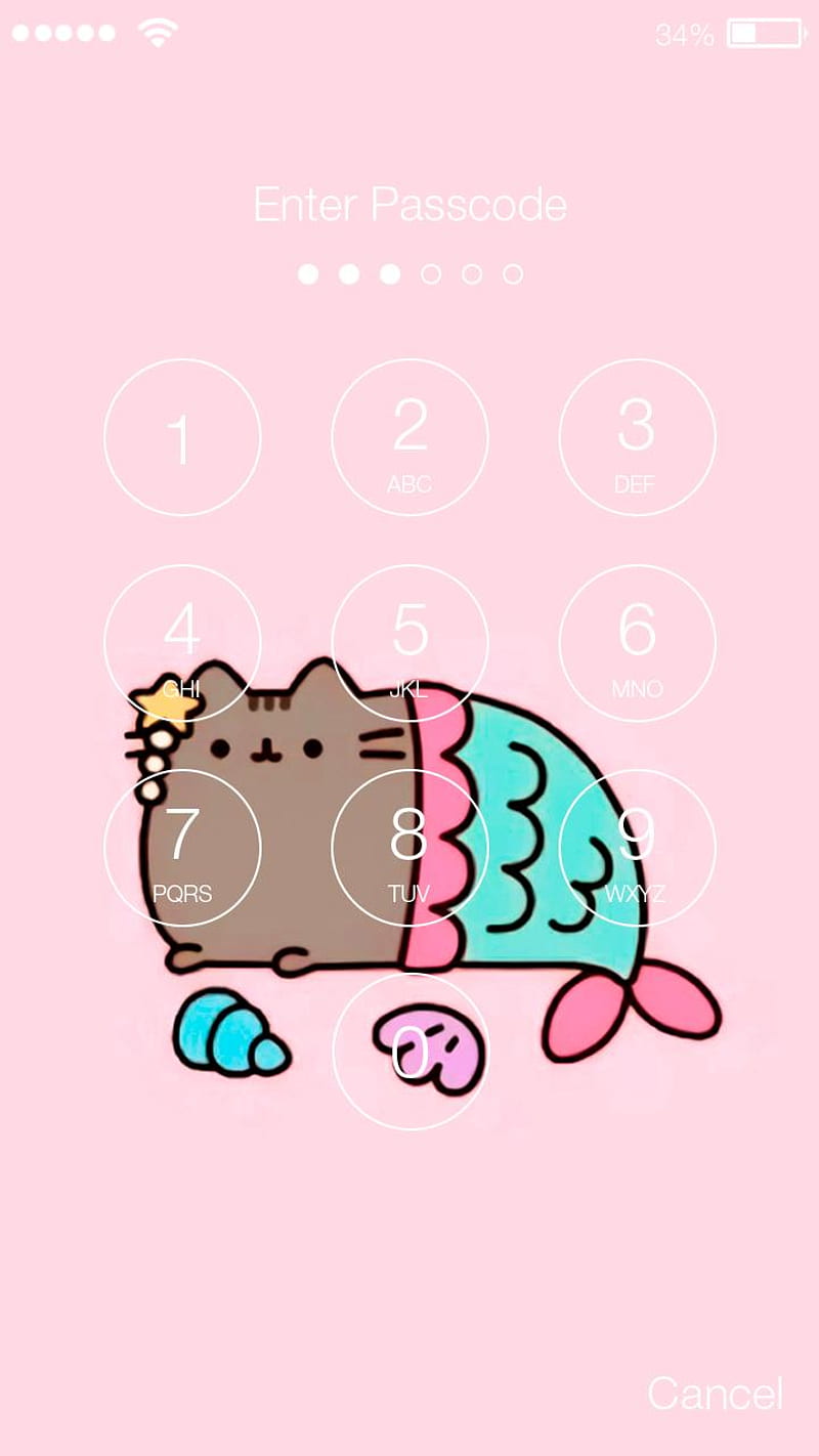 Unicorn Cat Sweet Mermaid Pusheen Screen Lock APK pour Android Télécharger, HD phone wallpaper