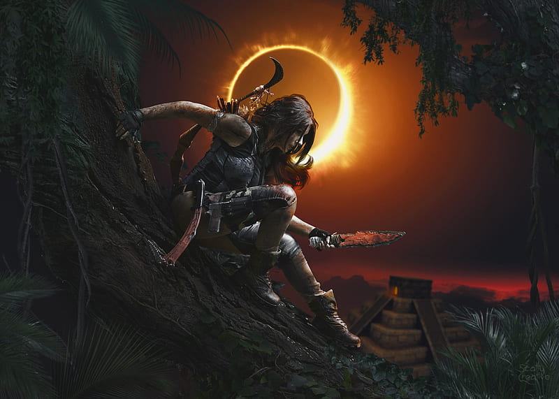 Shadow Of The Tomb Rider, shadow-of-the-tomb-raider, tomb-raider, games, 2018-games, lara-croft, artstation, artwork, artist, digital-art, HD wallpaper